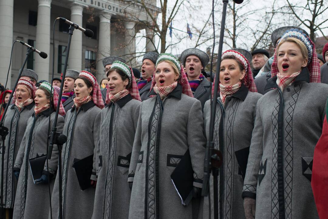 Vėliavų pakėlimo ceremonija Kovo 11-osios proga