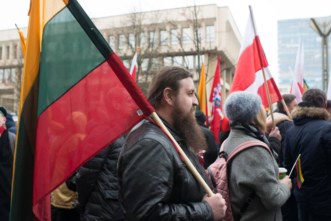 Vėliavų pakėlimo ceremonija Kovo 11-osios proga