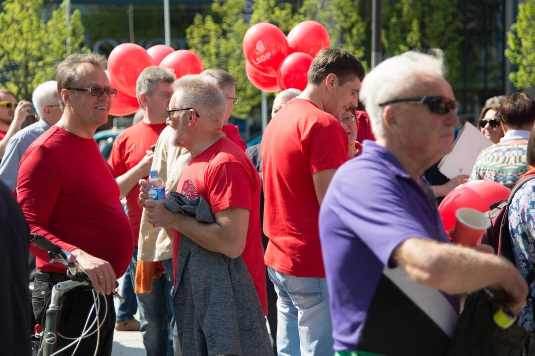 Vilniuje paminėta tarptautinė darbo diena