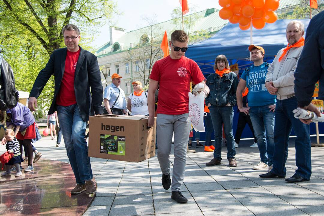 Vilniuje paminėta tarptautinė darbo diena