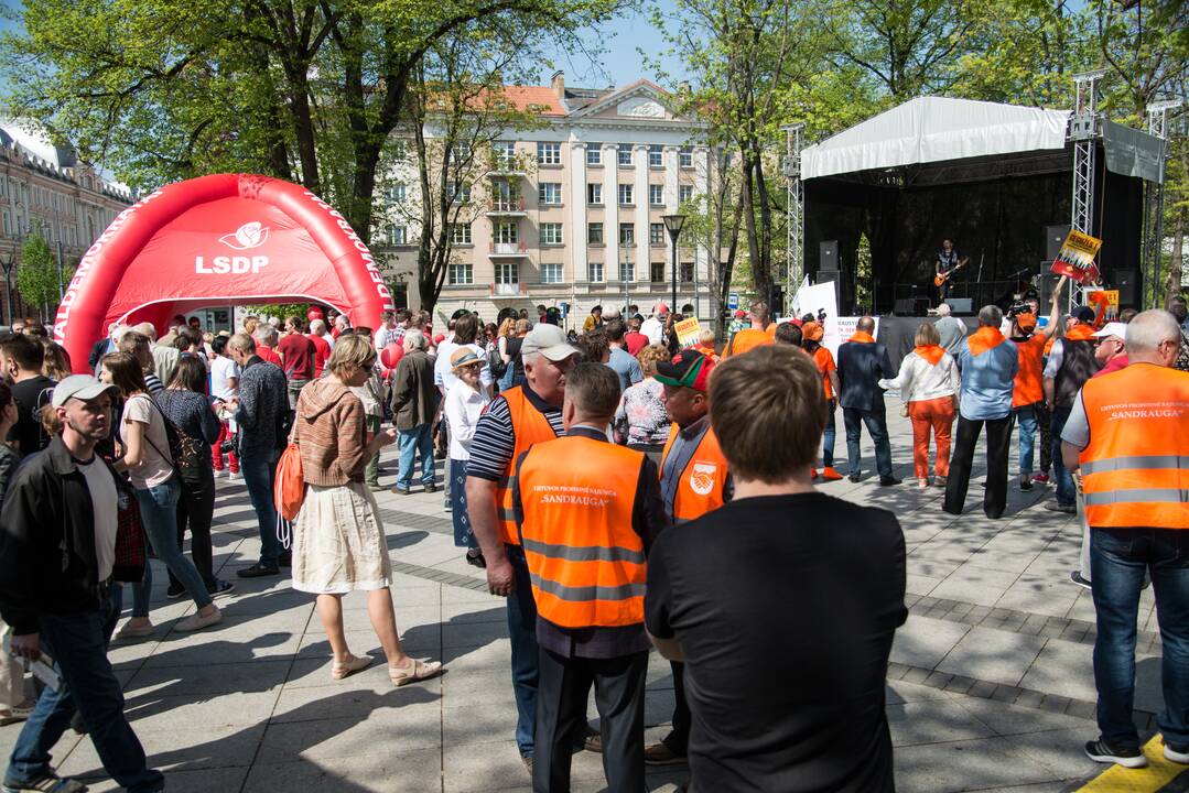 Vilniuje paminėta tarptautinė darbo diena