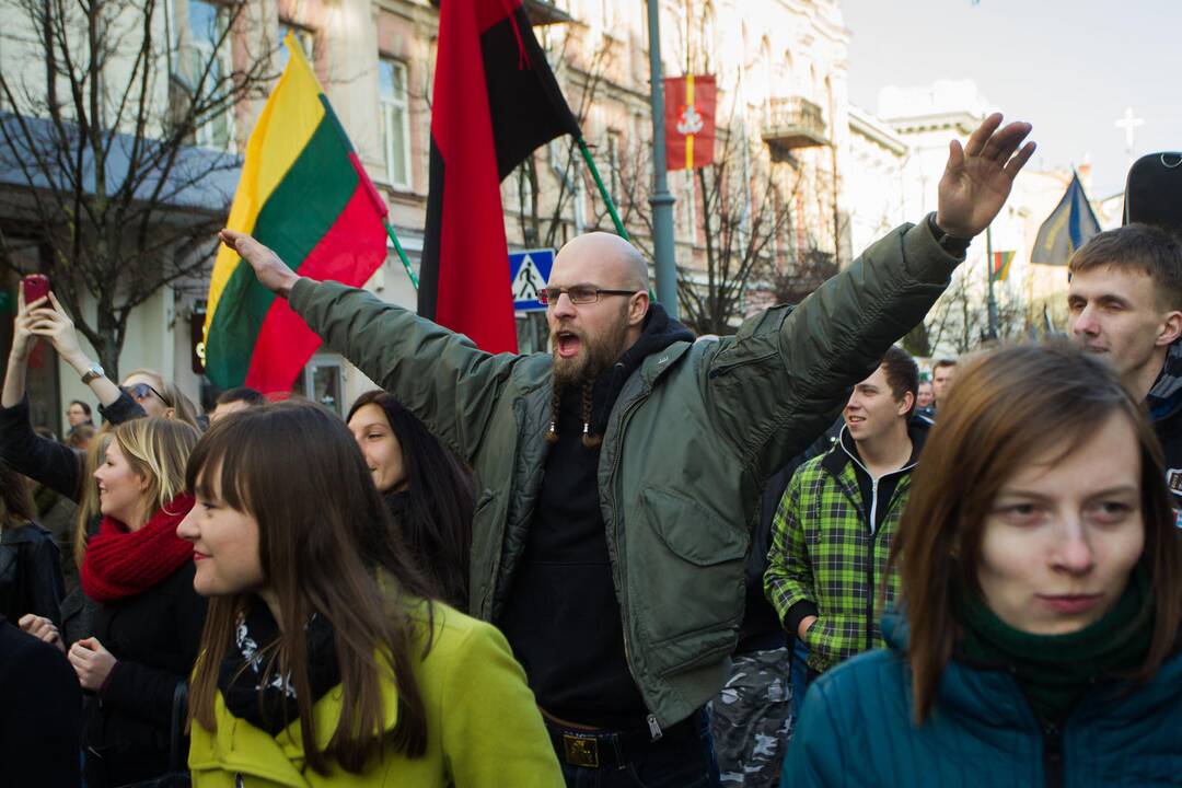 Patriotinės eitynės „Tėvynei“ sostinės Gedimino prospektu