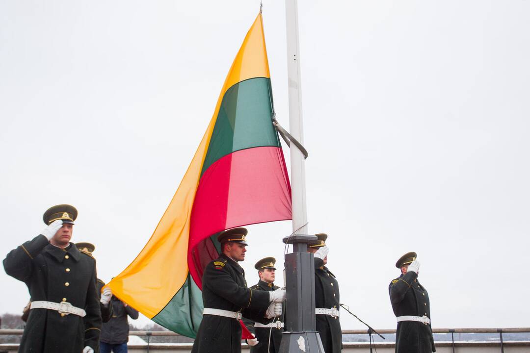 Iškilminga Lietuvos vėliavos pakėlimo ceremonija