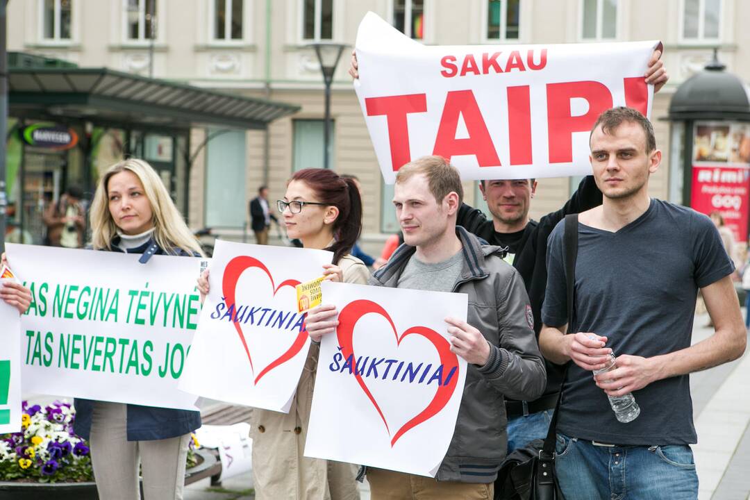 Nepritariančių šauktinių kariuomenės grąžinimui protestas