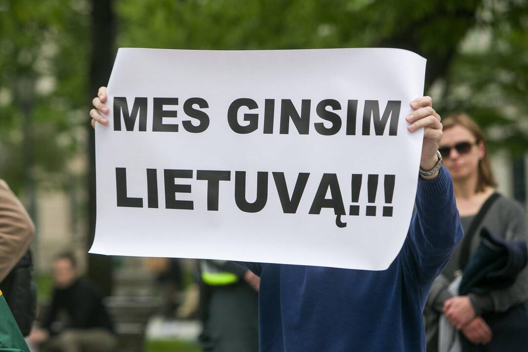 Nepritariančių šauktinių kariuomenės grąžinimui protestas