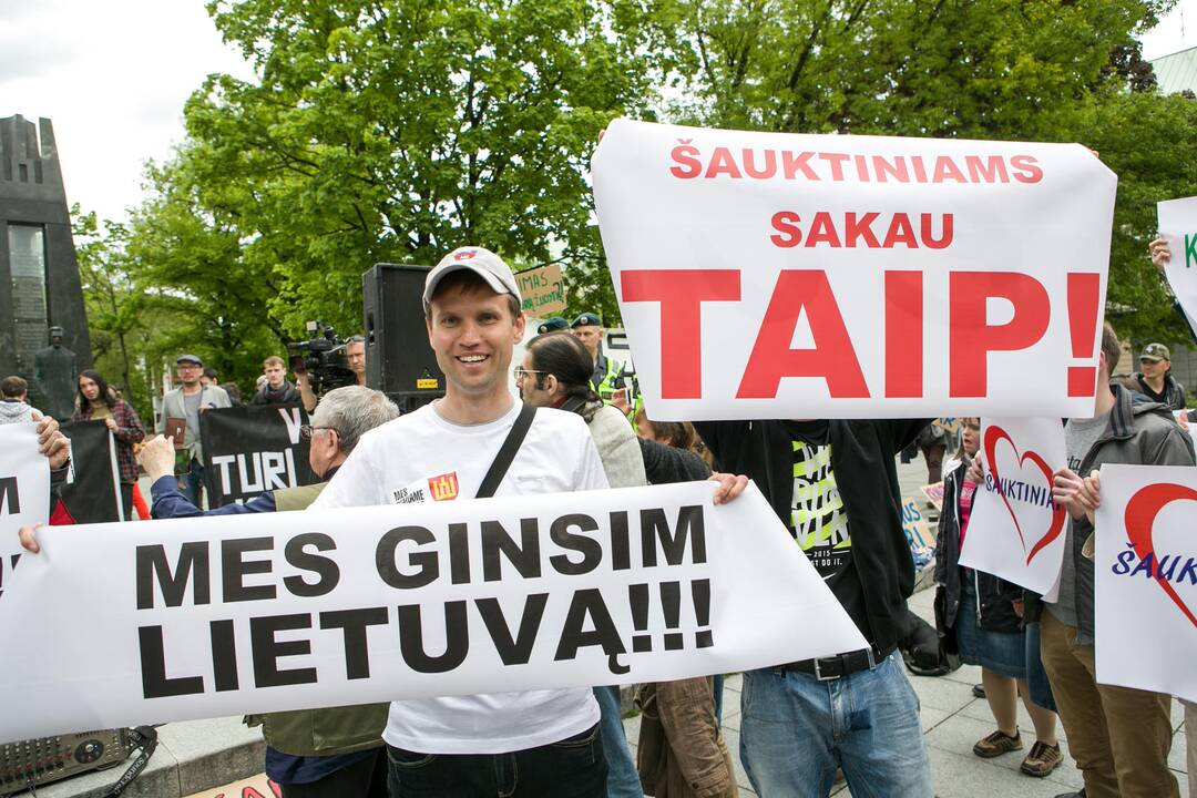 Nepritariančių šauktinių kariuomenės grąžinimui protestas