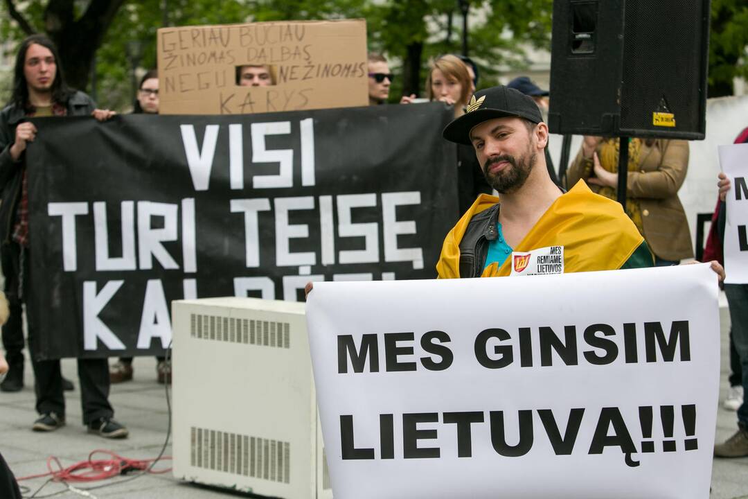 Nepritariančių šauktinių kariuomenės grąžinimui protestas