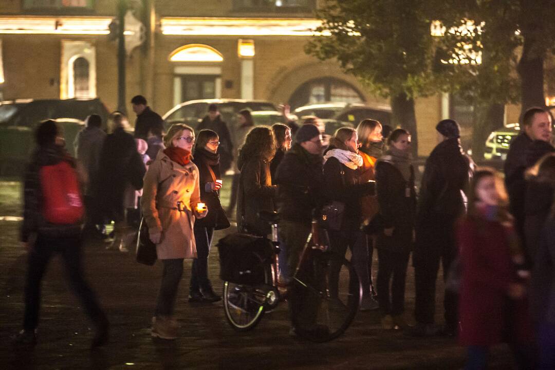 Akcija "Renkuosi gyvybę" Kauno rotušės aikštėje