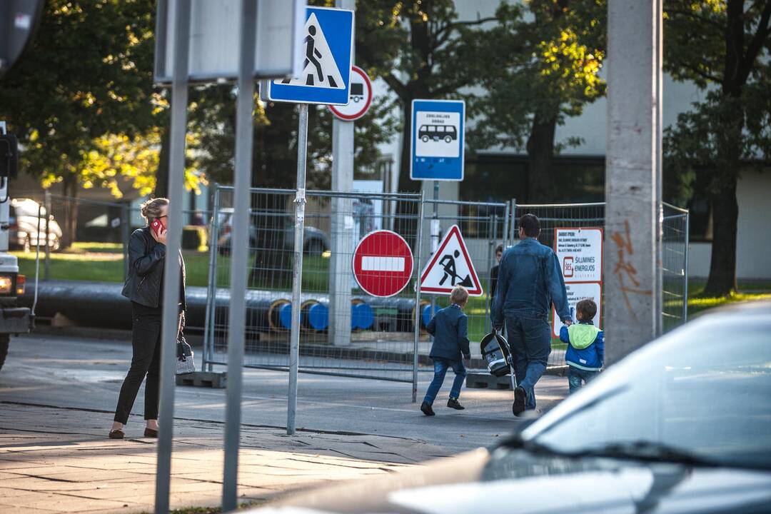 Spūstys uždarius A. Baranausko g.