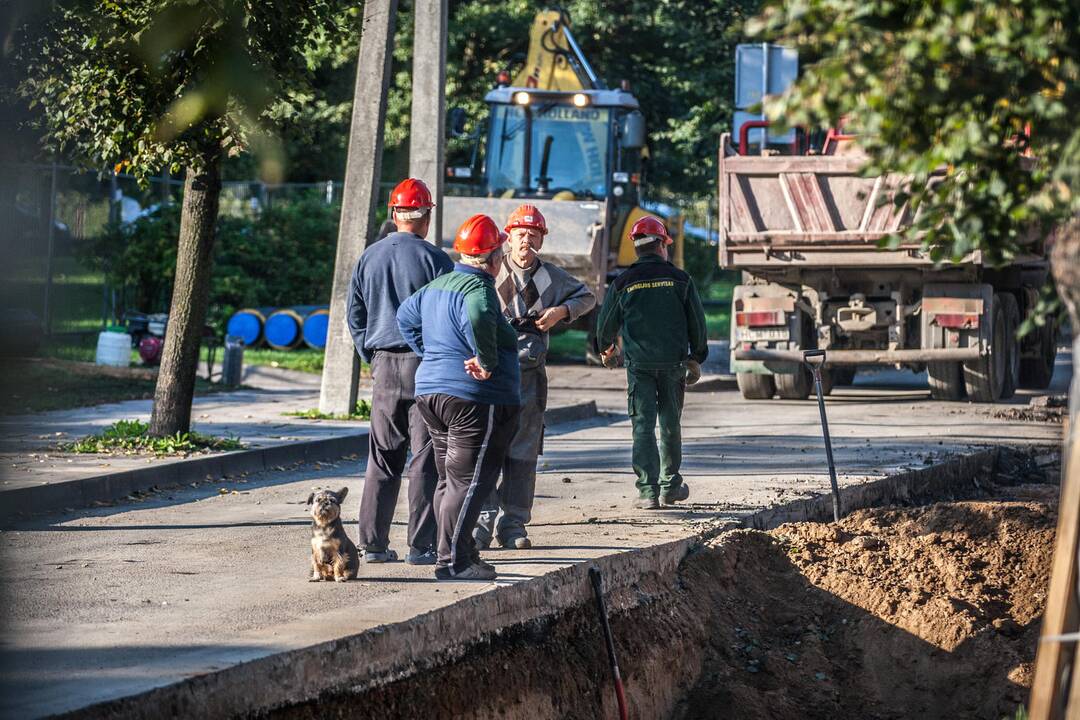 Spūstys uždarius A. Baranausko g.