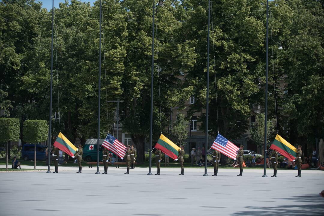 JAV kariškių ir Lietuvos kariuomenės bendradarbiavimo minėjimas