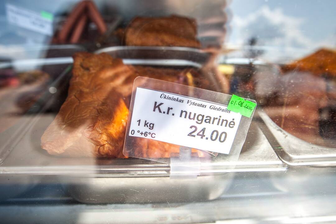 Prekyba kiauliena Kauno turgavietėse