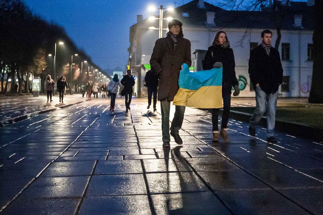 Ukrainos palaikymo akcija Kaune