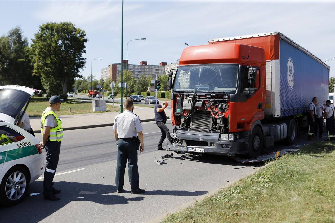 Avarija Šilutės ir Smiltelės gatvių sankryžoje