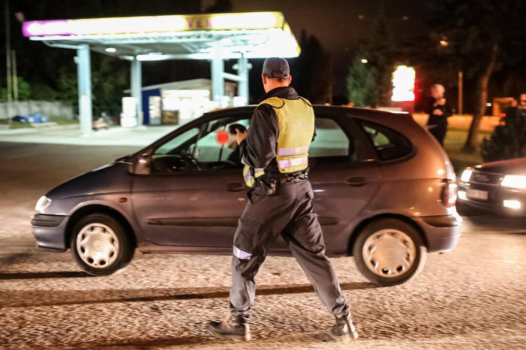 Naktinis policijos reidas Klaipėdoje