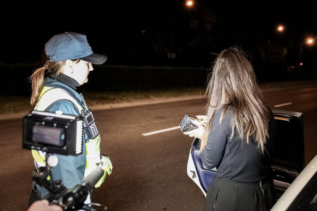 Naktinis policijos reidas Klaipėdoje