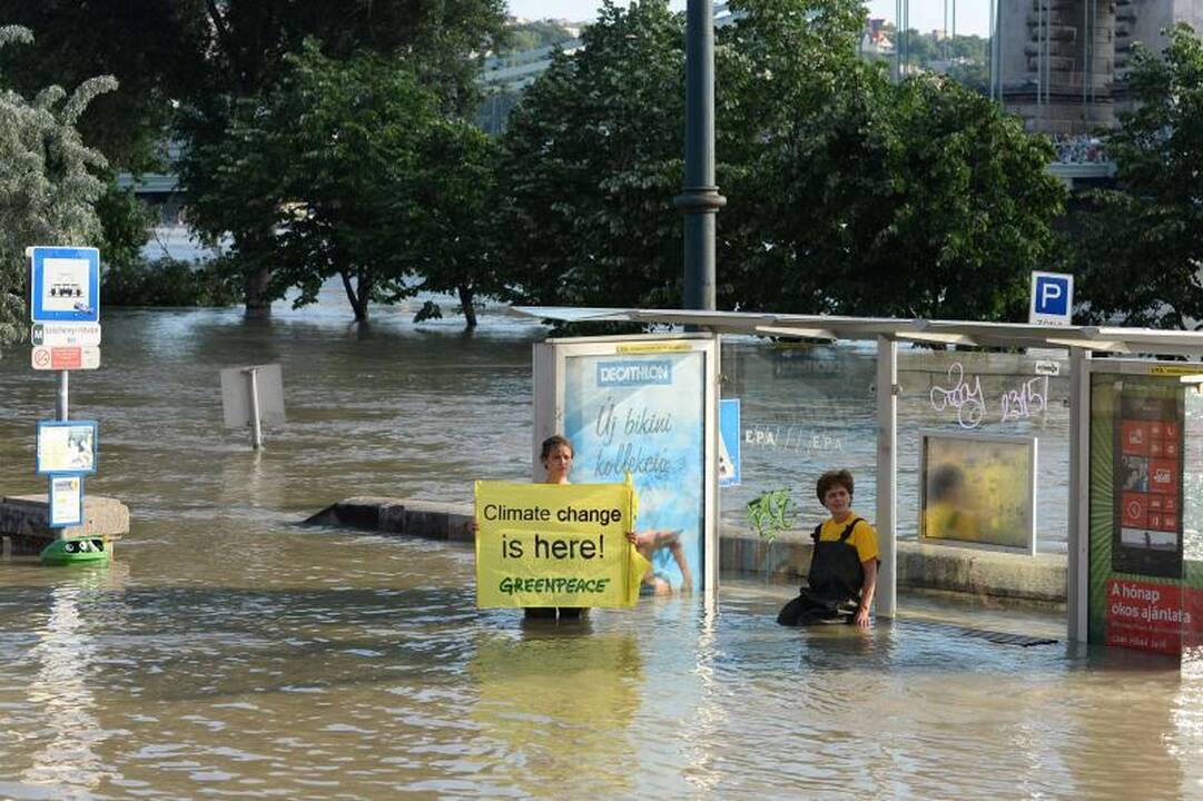 Budapeštui pavyko išvengti katastrofos per rekordinį potvynį