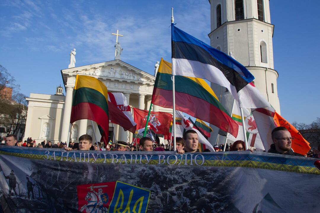 Patriotinės eitynės „Tėvynei“ sostinės Gedimino prospektu