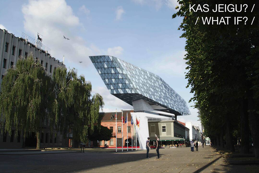 Provokacija: jaunieji architektai nepabijojo šmaikščiai perdaryti kai kuriuos Laisvės alėjos pastatus ir taip priversti žmones apie juo susimąstyti.