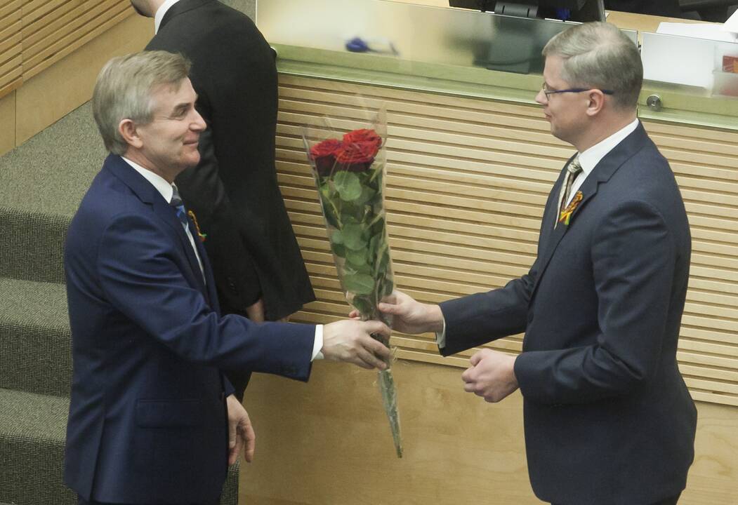 Andrius Kupčinskas (dešinėje)
