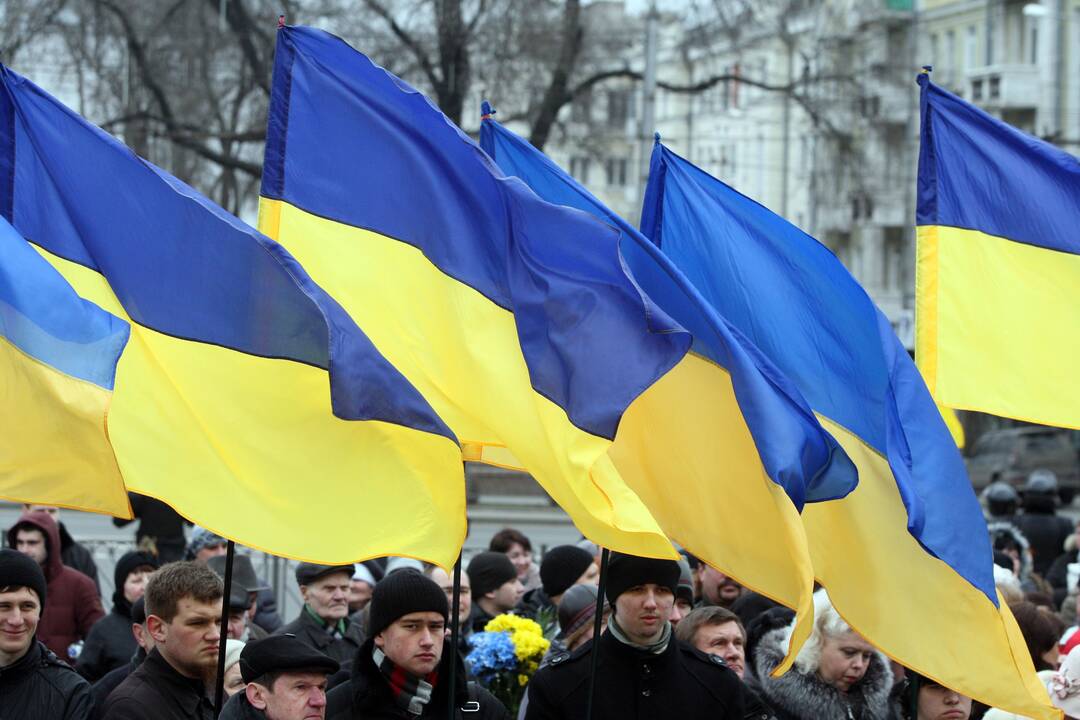 Ukrainoje – protestai priešingose barikadų pusėse