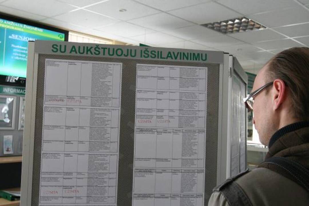 Klaipėdos darbo birža: nedarbas minimaliai sumažėjo