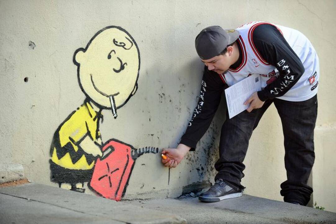 Banksy dėka parodą galima pamatyti nemokamai 
