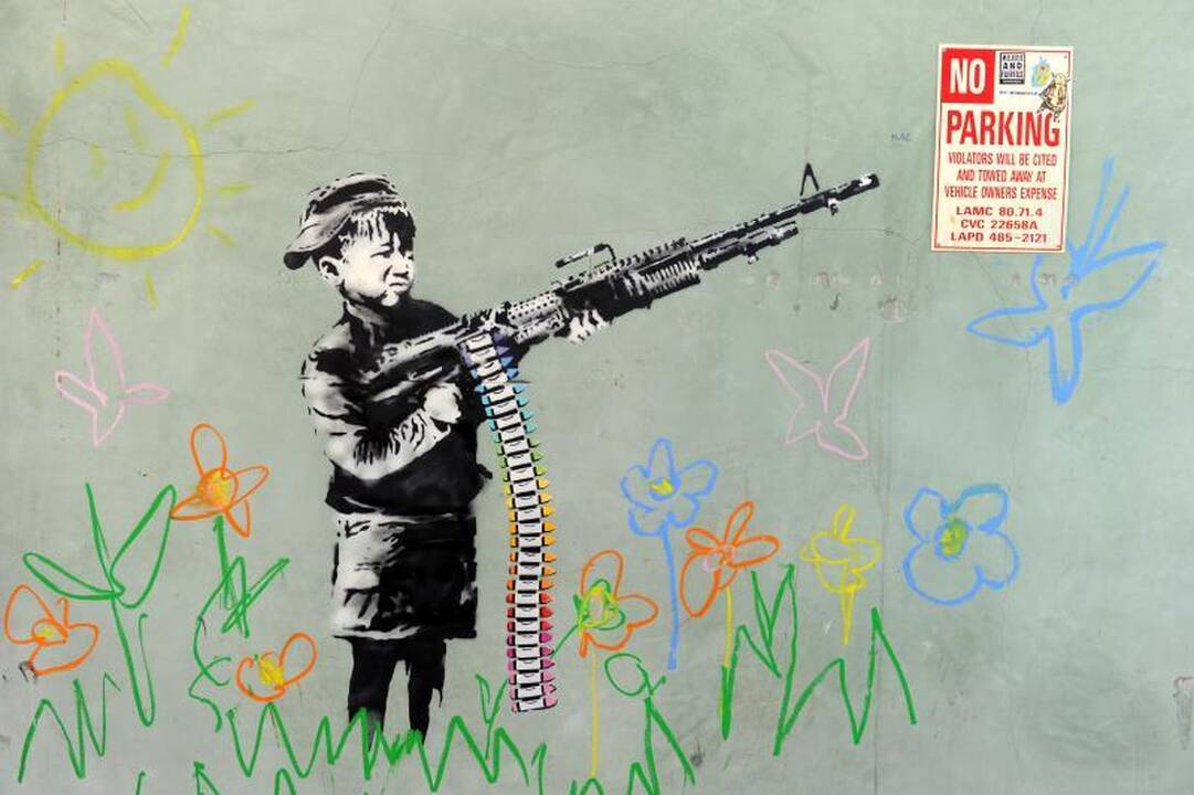 Banksy dėka parodą galima pamatyti nemokamai 
