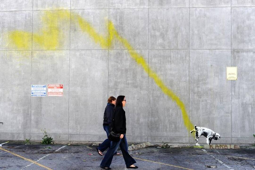 Banksy dėka parodą galima pamatyti nemokamai 