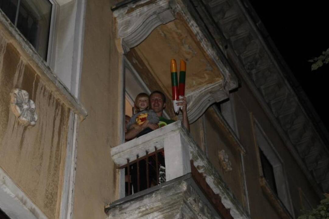 Po lemiamos pergalės – klaipėdiečių šėlsmas gatvėse 