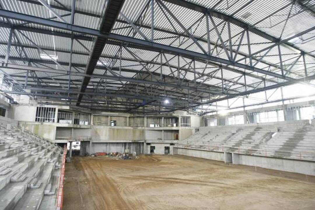 Klaipėdos arena: jau atlikta pusė darbų