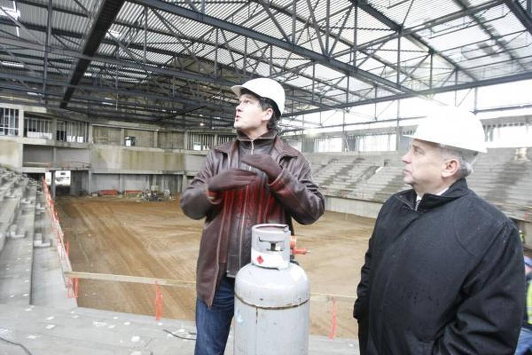 Klaipėdos arena: jau atlikta pusė darbų