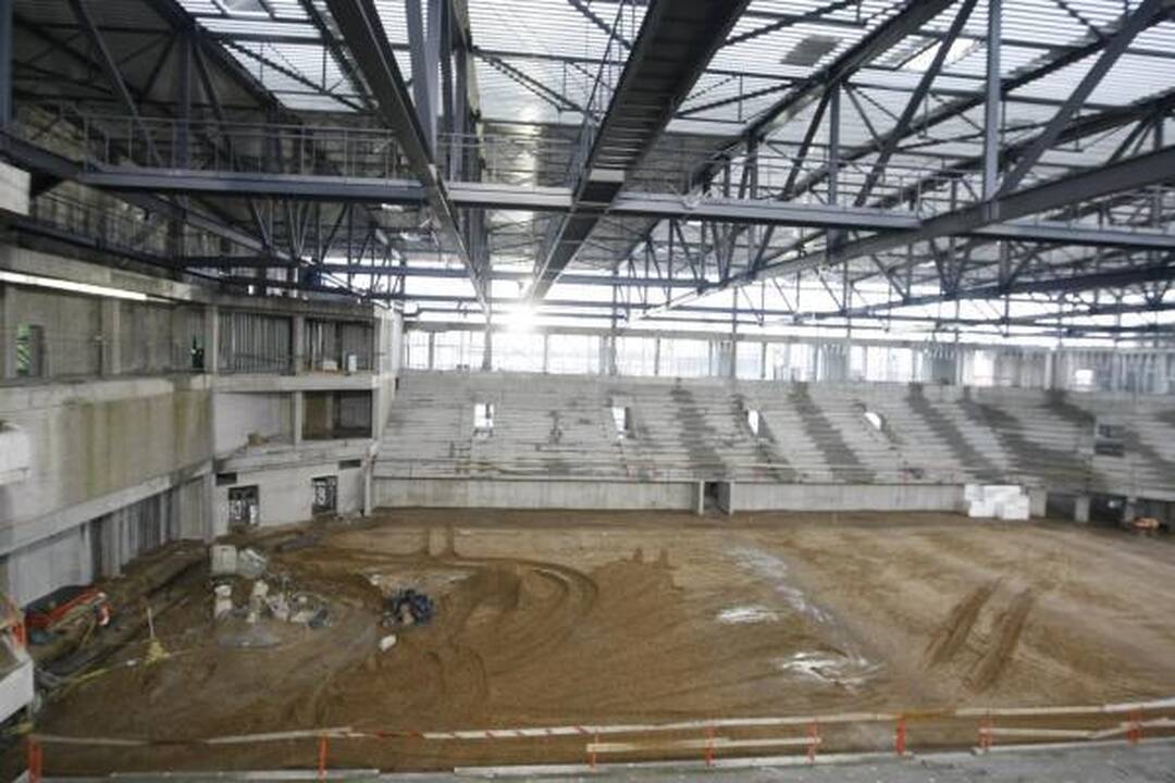 Klaipėdos arena: jau atlikta pusė darbų
