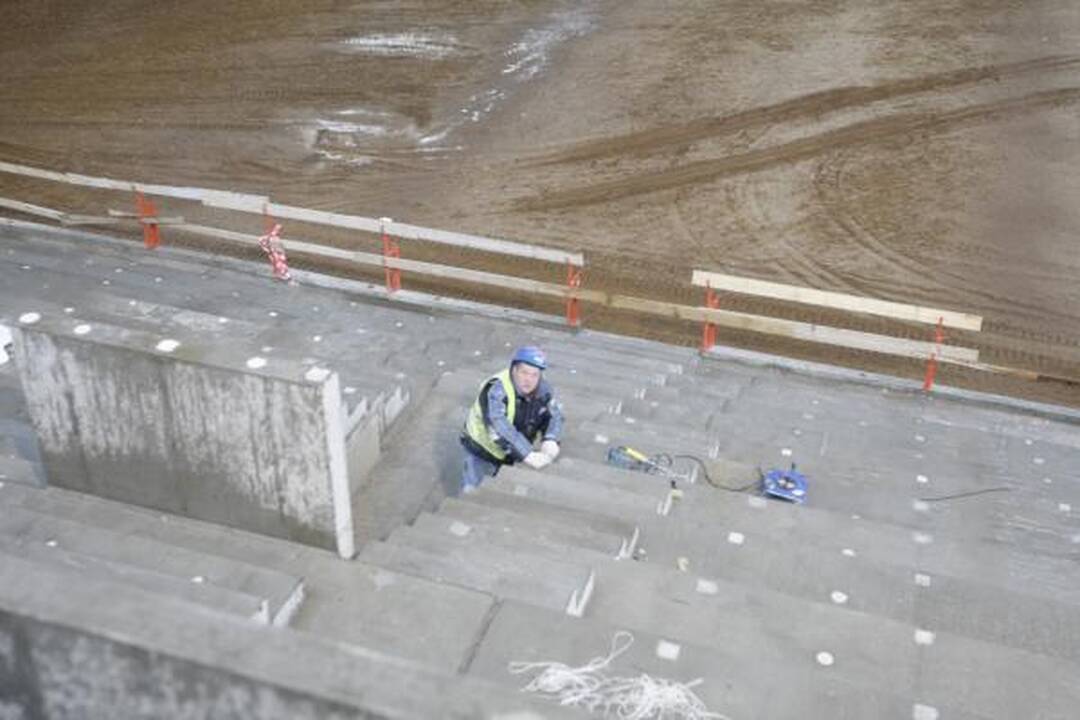Klaipėdos arena: jau atlikta pusė darbų