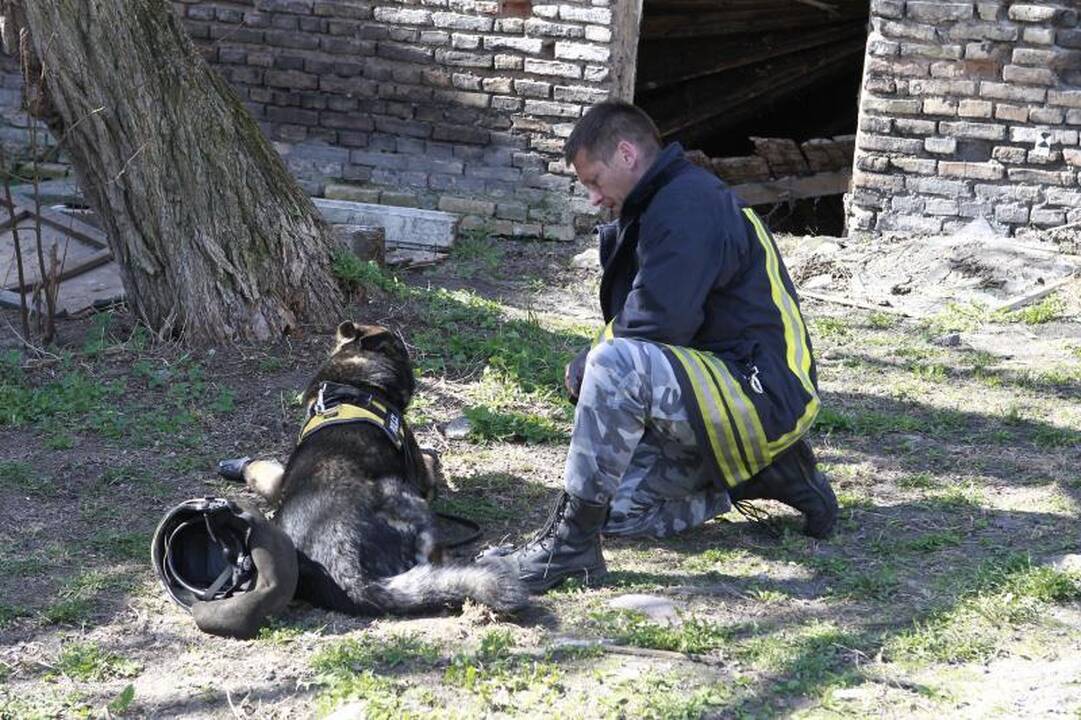 Plačiojoje g. įgriuvo dviaukščio namo stogas 