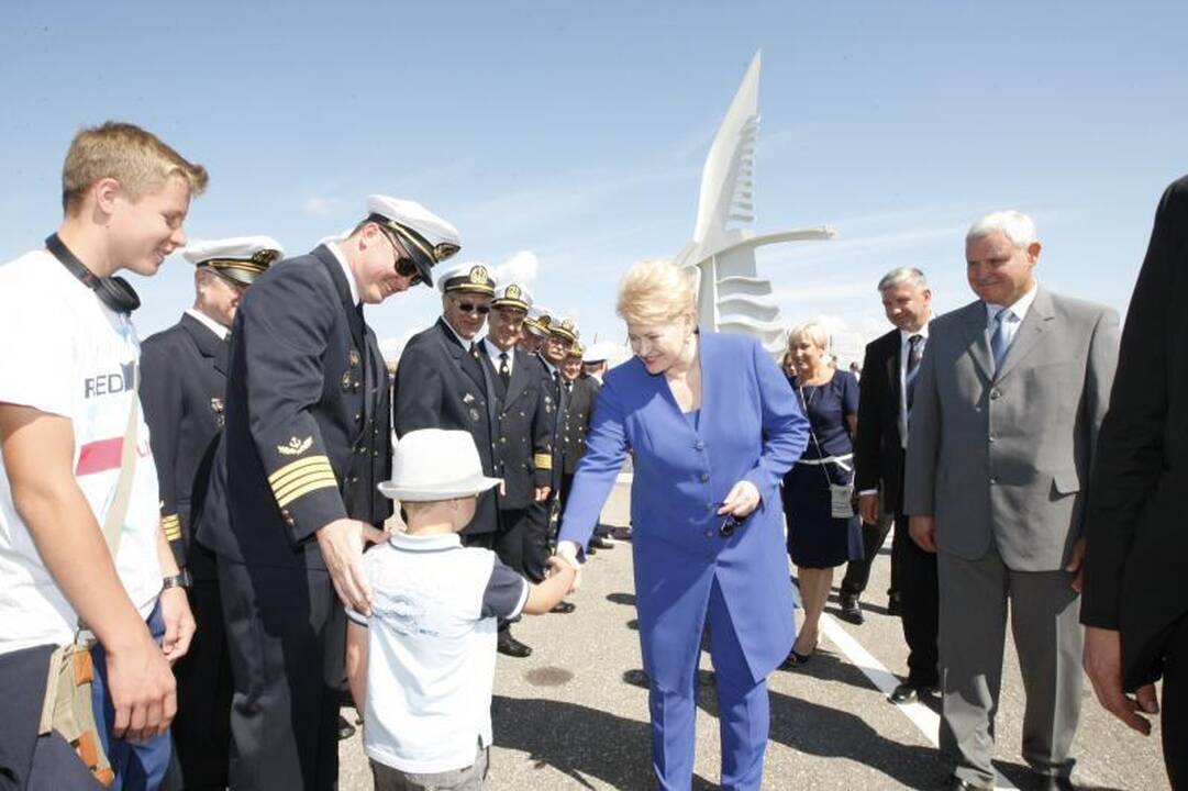 Prezidentė D.Grybauskaitė dėkojo Klaipėdos jūrininkams