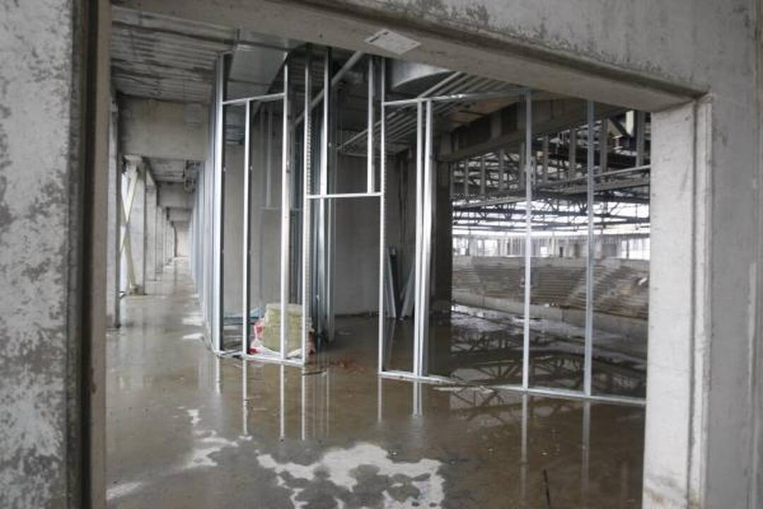 Klaipėdos arena: jau atlikta pusė darbų