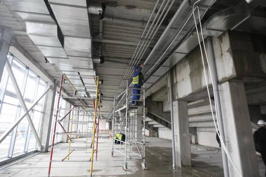 Klaipėdos arena: jau atlikta pusė darbų