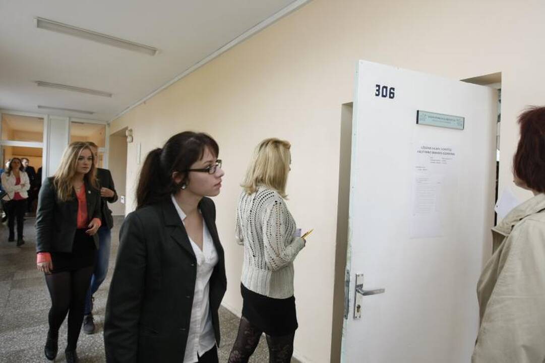 Pirmasis egzaminas Klaipėdoje – be kliūčių