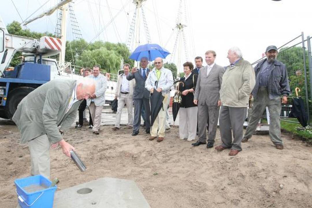 Klaipėdoje pradėtas statyti paminklas Lietuvos tūkstantmečiui
