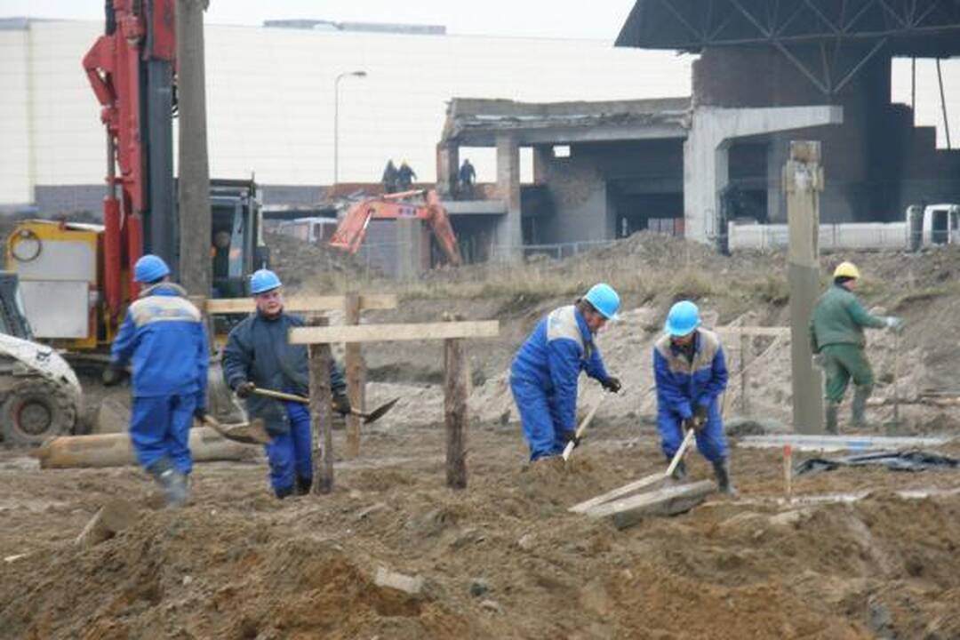 Statybininkai padėjo Klaipėdos merui 