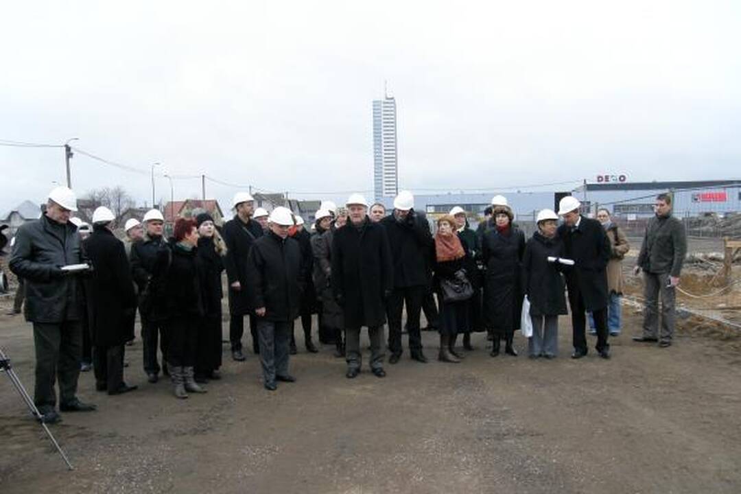Statybininkai padėjo Klaipėdos merui 