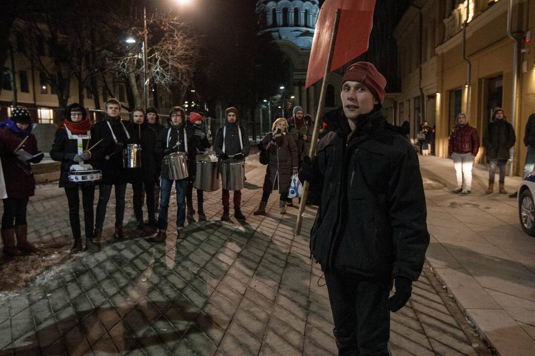 Protestas prie  restorano "Casa della pasta"