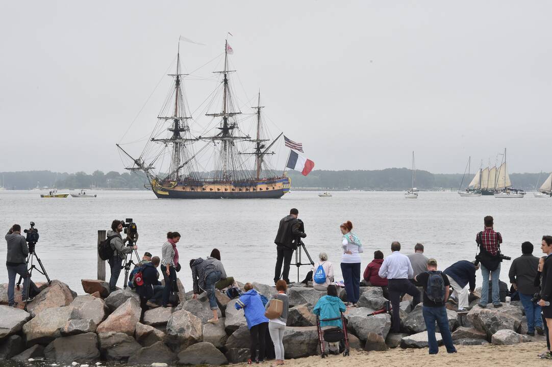 Burlaivis „Hermione“ pakartojo kelionę į Ameriką