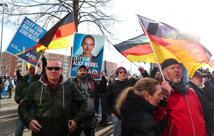 Viena populiariausių Vokietijos partijų pripažinta ekstremistine organizacija