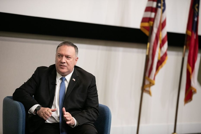 M. Pompeo: Rusija kelia chaosą Viduržemio jūros regione