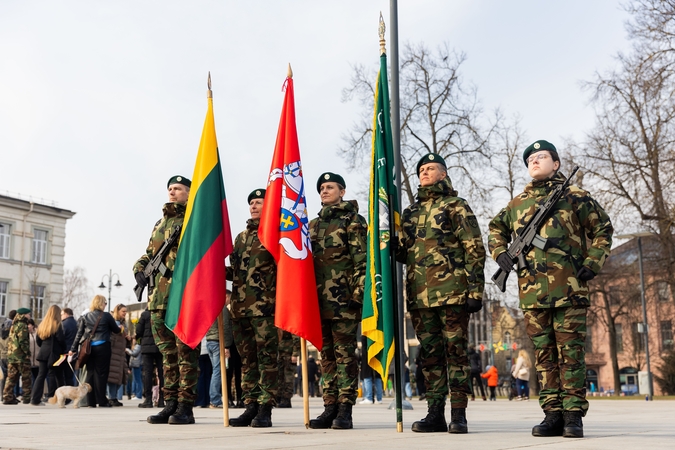 Šaulių priesaikos ir jaunųjų šaulių pasižadėjimo ceremonija