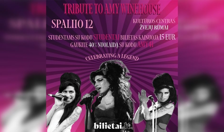 Pramoginėje programoje „A Tribute to Amy“ – nenugalimas A. Winehouse stilius ir atmosfera