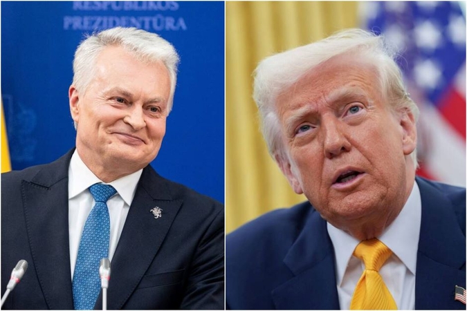 Trumpas padėkojo Nausėdai