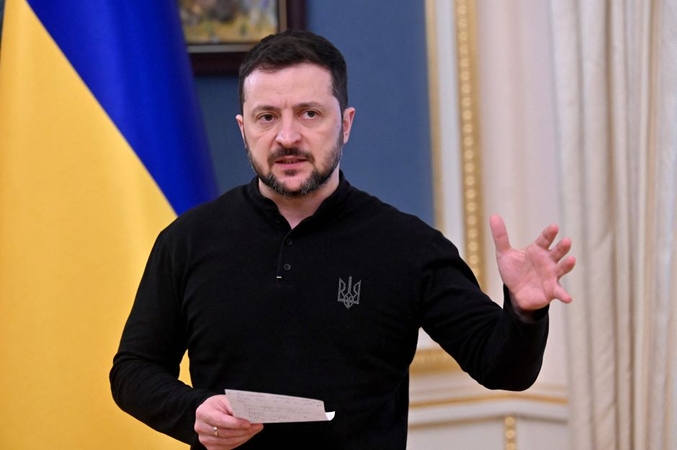 Po naujų smūgių Ukrainai Zelenskis kaltina Rusiją atmetus paliaubas